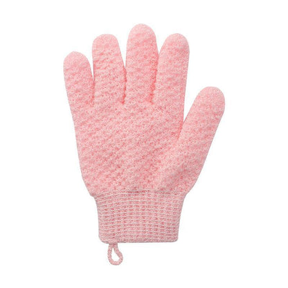 Five Finger Jacquard Bathing Frosted Double-sided Gloves