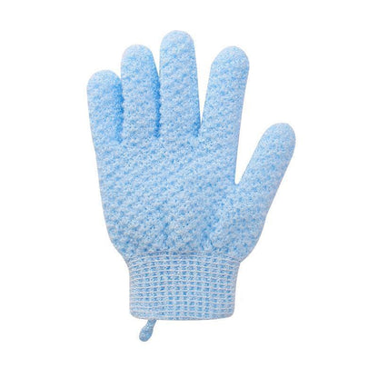 Five Finger Jacquard Bathing Frosted Double-sided Gloves